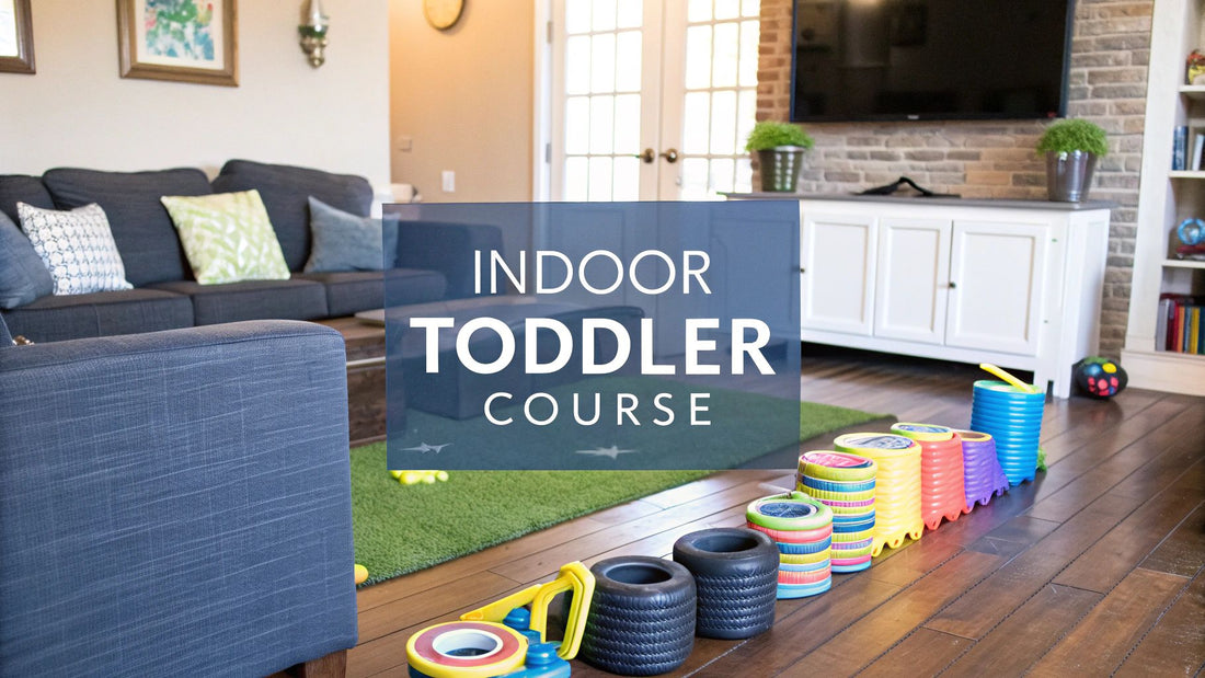 DIY Indoor Obstacle Course for Toddlers