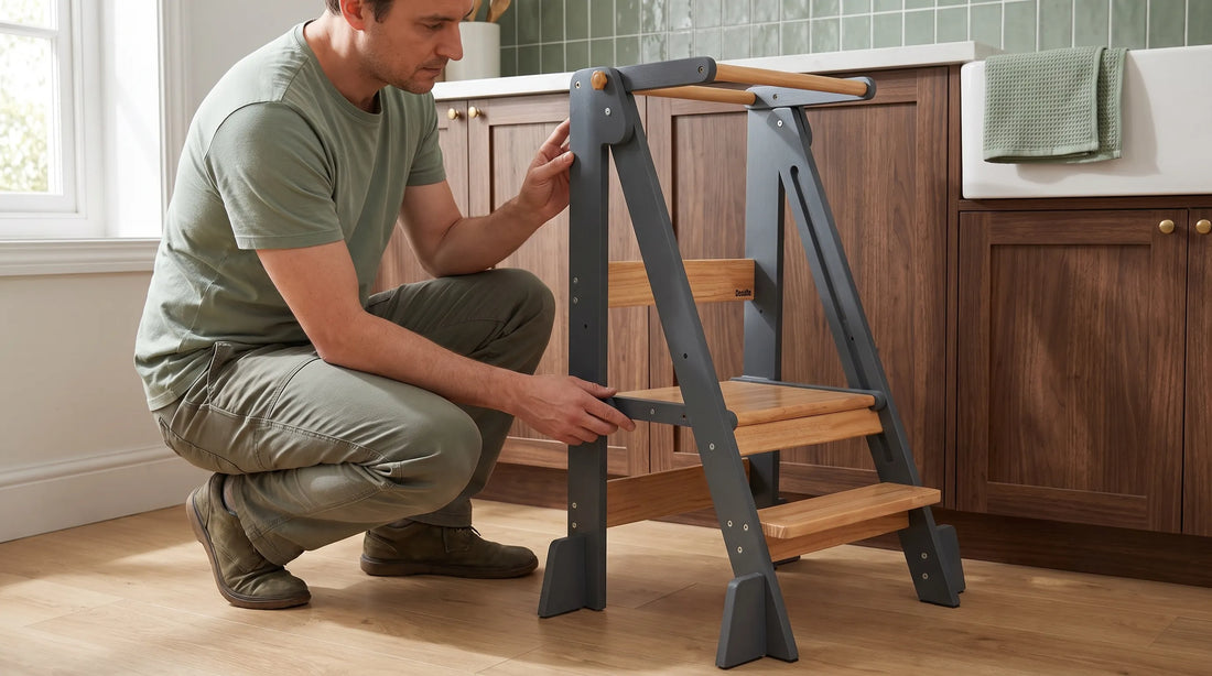 How to Inspect Hinges on a Foldable Montessori Learning Tower