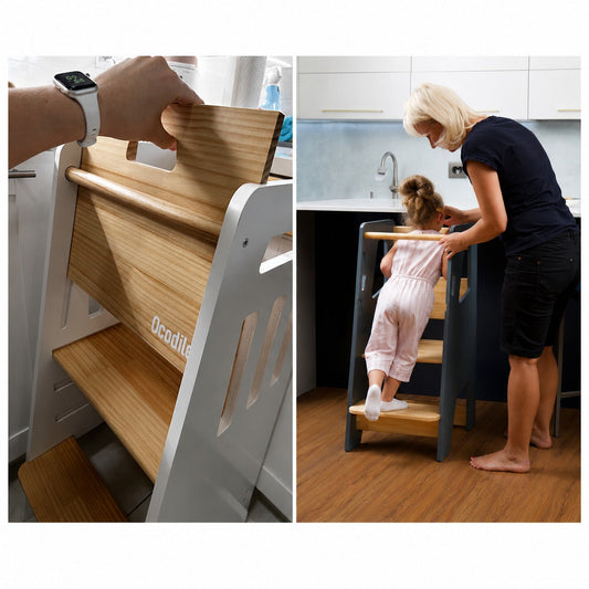 Ocodile toddler tower safety features