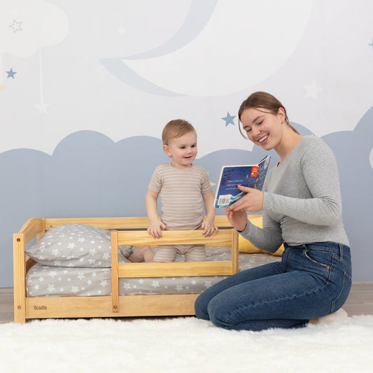 Does a Floor Bed With High Rails Make Bedtime Harder?