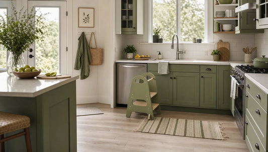 Safer Sink Routines With a Kitchen Helping Stool