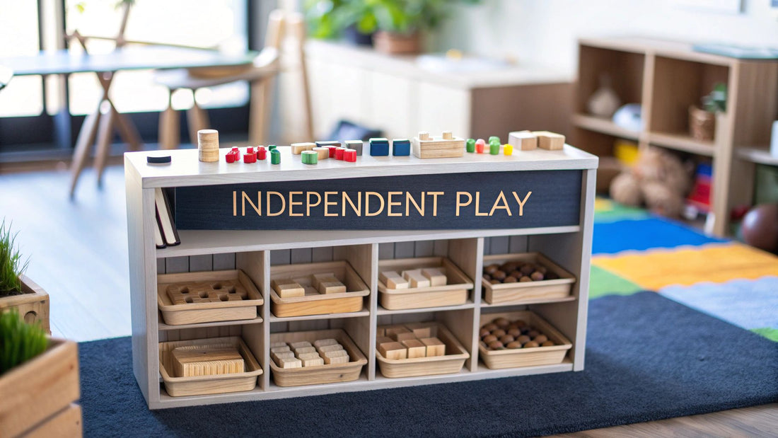 montessori play shelf: unlock focus & independence for kids