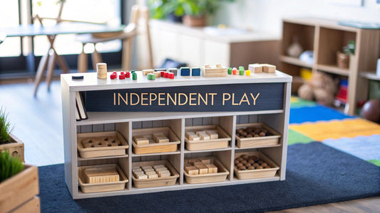 montessori play shelf: unlock focus & independence for kids