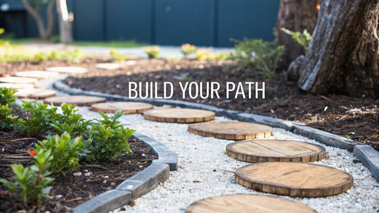 Build a Wood Stepping Stone Path Your Way