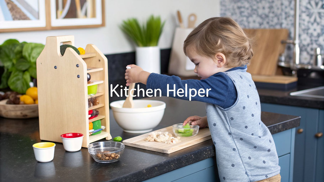 Guidecraft Kitchen Helper: A Safe, Montessori-Inspired Learning Stool
