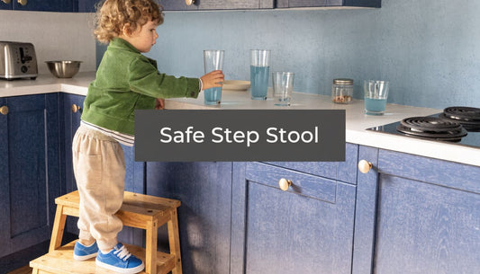 Safest Natural Wood Step Stool for Independent Kids