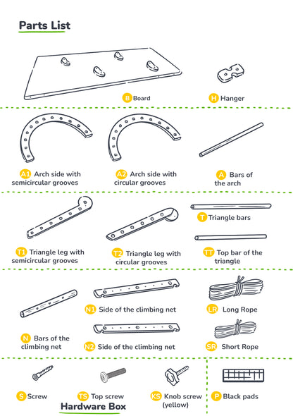 Climbing Set - Replacement Parts