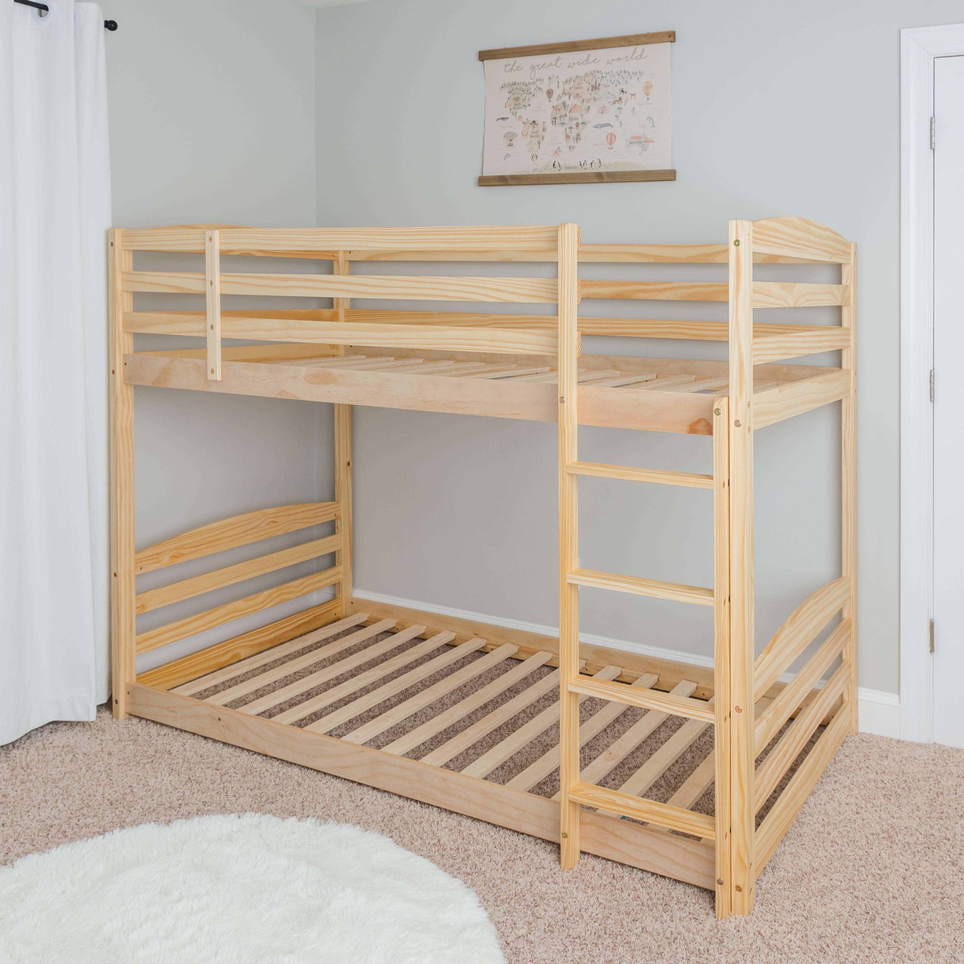 Load video: Ocodile Bunk Bed Twin Over Twin - Premium Build