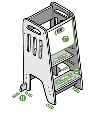 Standing Tower with Door - Replacement Parts