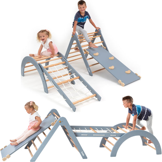 Climbing Set for Kids (Light Gray)